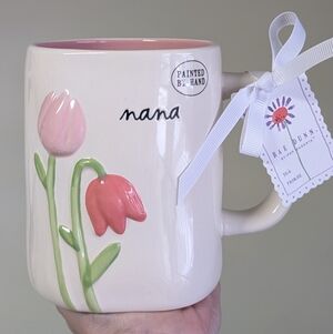 Rae Dunn NANA Mug with Embossed Tulip Design 🌷
